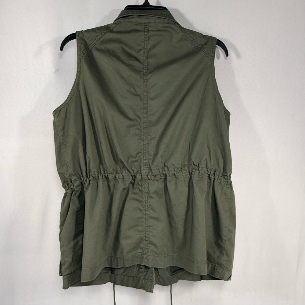 Utility Military Vest a.n.a. Olive Green Anorak Cargo Layering L Large - Picture 3 of 10